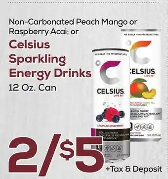 DeCicco & Sons Celsius Sparkling Energy Drinks offer