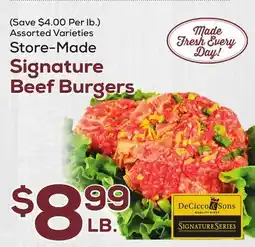 DeCicco & Sons DeCicco & Sons Store-Made Signature Beef Burgers offer