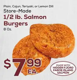 DeCicco & Sons 1/2 lb. Salmon Burgers offer