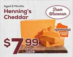 DeCicco & Sons Henning's Cheddar offer
