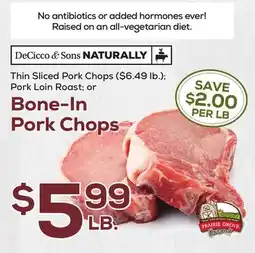 DeCicco & Sons DeCicco & Sons Bone-In Pork Chops offer