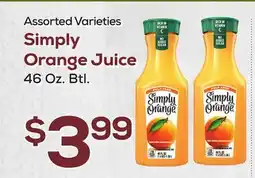 DeCicco & Sons Simply Orange Juice offer