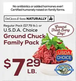 DeCicco & Sons DeCicco & Sons Ground Chuck Family Pack offer
