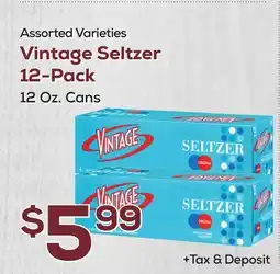 DeCicco & Sons Vintage Seltzer 12-Pack offer