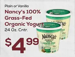 DeCicco & Sons Nancy's 100% Grass-Fed Organic Yogurt offer