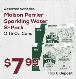 DeCicco & Sons Maison Perrier Sparkling Water 8-Pack offer