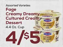 DeCicco & Sons Fage Creamy Dreamy Cultured Cream Dessert offer