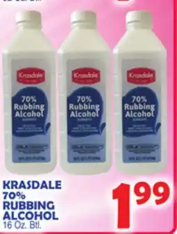 Bravo Supermarkets KRASDALE 70% RUBBING ALCOHOL offer