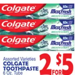 Bravo Supermarkets COLGATE TOOTHPASTE offer