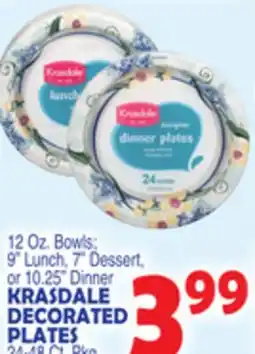 Bravo Supermarkets KRASDALE DECORATED PLATES offer