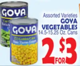 Bravo Supermarkets Assorted Varieties GOYA VEGETABLES offer