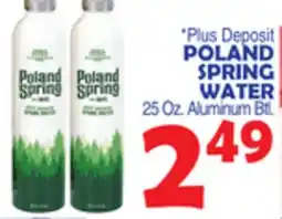 Bravo Supermarkets POLAND SPRING WATER offer