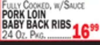 Bravo Supermarkets PORK LOIN BABY BACK RIBS offer