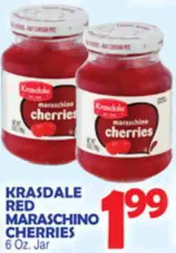Bravo Supermarkets KRASDALE RED MARASCHINO CHERRIES offer