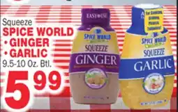 Bravo Supermarkets Squeeze SPICE WORLD • GINGER • GARLIC offer