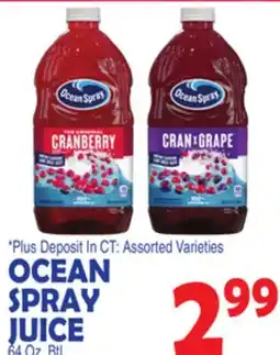 Bravo Supermarkets OCEAN SPRAY JUICE offer