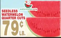 Bravo Supermarkets SEEDLESS WATERMELON QUARTER CUTS offer