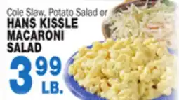 Bravo Supermarkets HANS KISSLE MACARONI SALAD offer