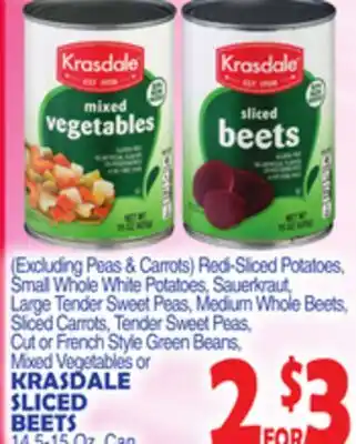 Bravo Supermarkets KRASDALE SLICED BEETS offer