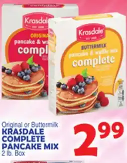 Bravo Supermarkets KRASDALE COMPLETE PANCAKE MIX offer