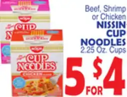 Bravo Supermarkets NISSIN CUP NOODLES offer