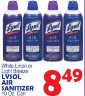 Bravo Supermarkets LYSOL AIR SANITIZER offer
