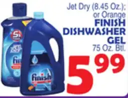 Bravo Supermarkets FINISH DISHWASHER GEL offer