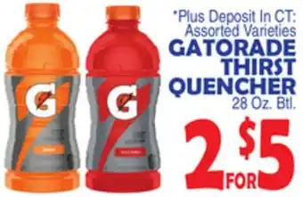 Bravo Supermarkets GATORADE THIRST QUENcher offer