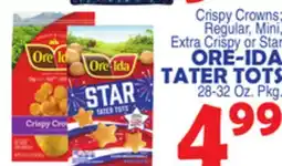 Bravo Supermarkets ORE-IDA TATER TOTS offer