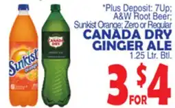 Bravo Supermarkets CANADA DRY GINGER ALE offer