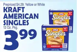 Bravo Supermarkets KRAFT AMERICAN SINGLES offer