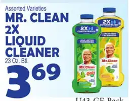 Bravo Supermarkets MR. CLEAN 2X LIQUID CLEANER offer