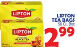 Bravo Supermarkets LIPTON TEA BAGS offer