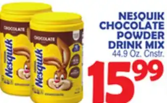 Bravo Supermarkets NESQUIK CHOCOLATE POWDER DRINK MIX offer