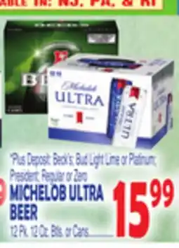 Bravo Supermarkets MICHELOB ULTRA BEER offer
