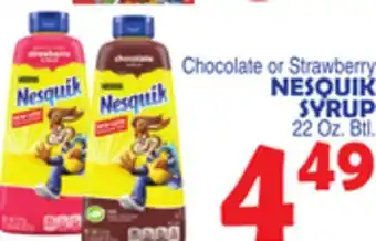 Bravo Supermarkets NESQUIK SYRUP offer