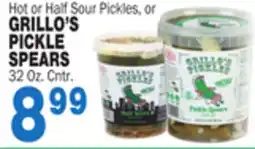 Bravo Supermarkets GRILLO'S PICKLE SPEARS offer