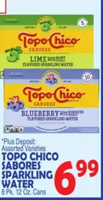 Bravo Supermarkets TOPO CHICO SABORES SPARKLING WATER offer