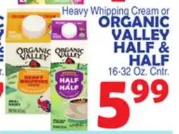 Bravo Supermarkets ORGANIC VALLEY HALF & HALF offer