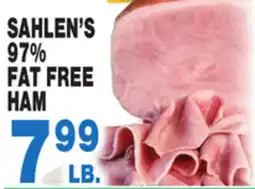 Bravo Supermarkets SAHLEN'S 97% FAT FREE HAM offer