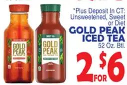 Bravo Supermarkets GOLD PEAK ICED TEA offer