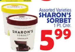 Bravo Supermarkets SHARON'S SORBET offer