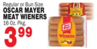 Bravo Supermarkets OSCAR MAYER MEAT WIENERS offer