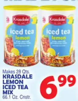 Bravo Supermarkets KRASDALE LEMON ICED TEA MIX offer