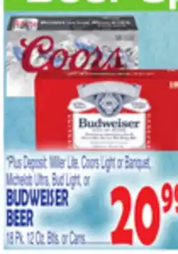 Bravo Supermarkets BUDWEISER BEER offer