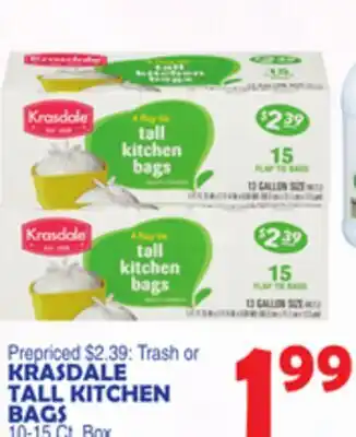 Bravo Supermarkets KRASDALE TALL KITCHEN BAGS offer