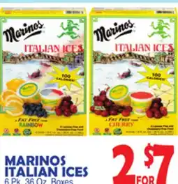 Bravo Supermarkets MARINOS ITALIAN ICES offer