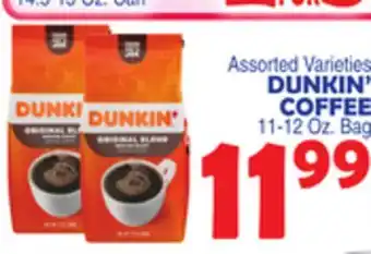 Bravo Supermarkets DUNKIN' COFFEE offer