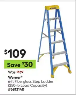 Lowe's 6-ft Fiberglass Step Ladder offer