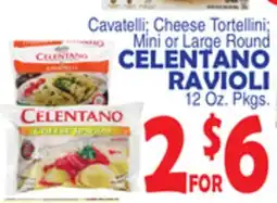 Bravo Supermarkets CELENTANO RAVIOLI offer